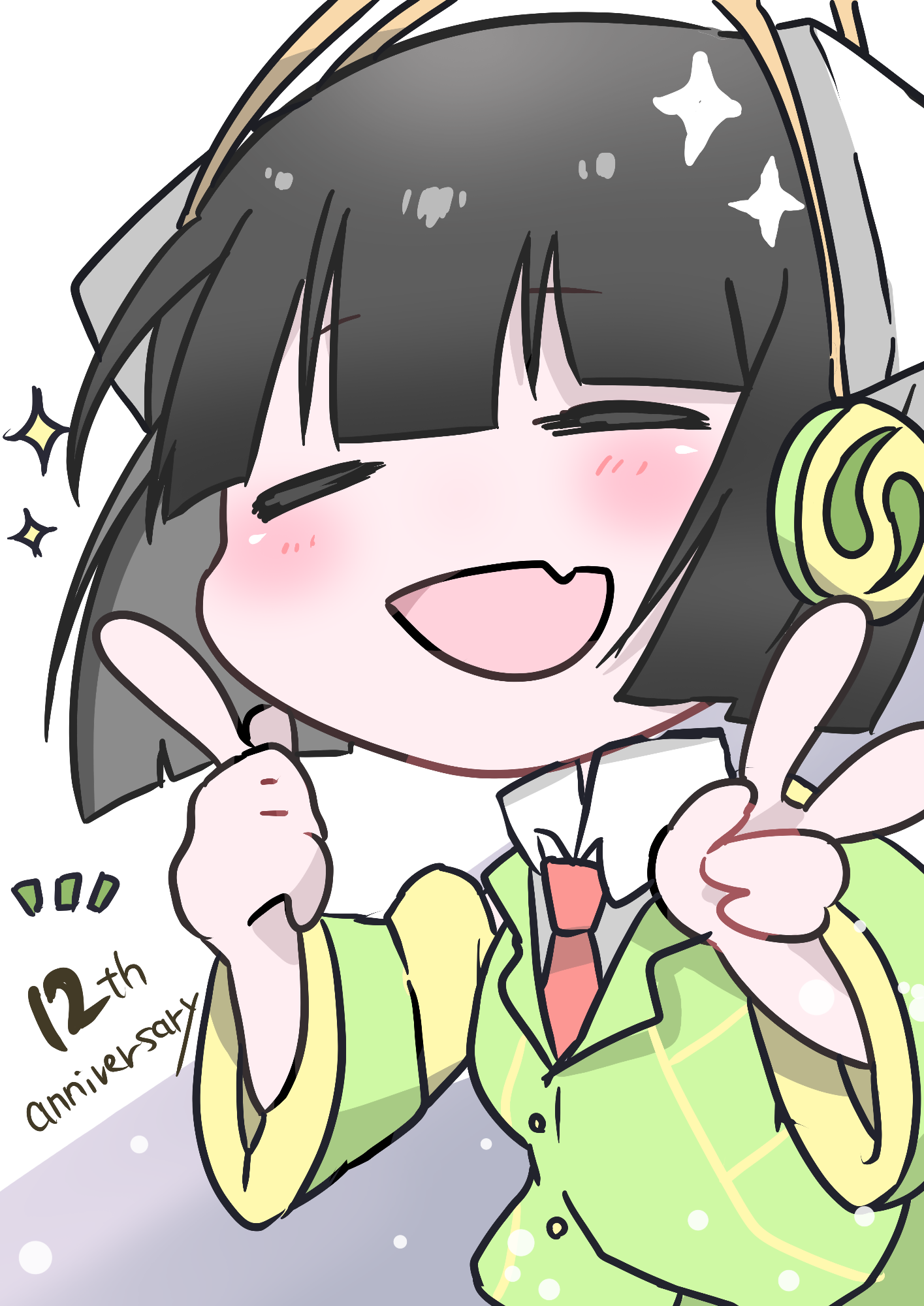 京町セイカ誕生祭12周年記念イラスト