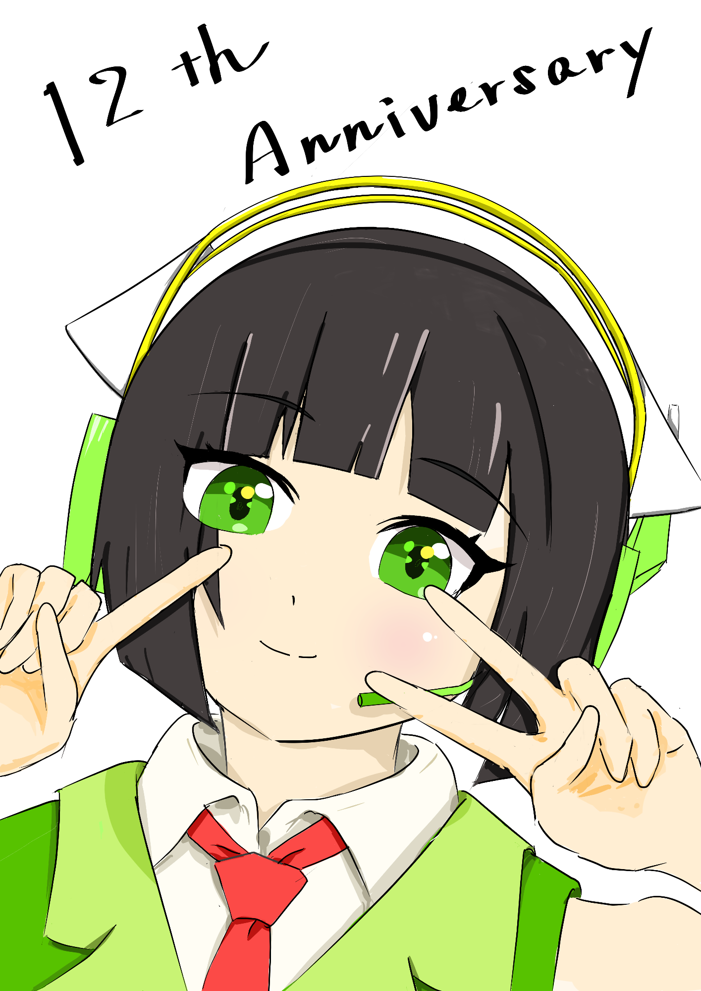 京町セイカ誕生祭12周年記念イラスト