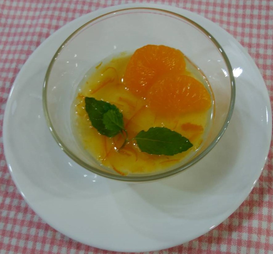 豆乳で作るマーマレードパンナコッタ
