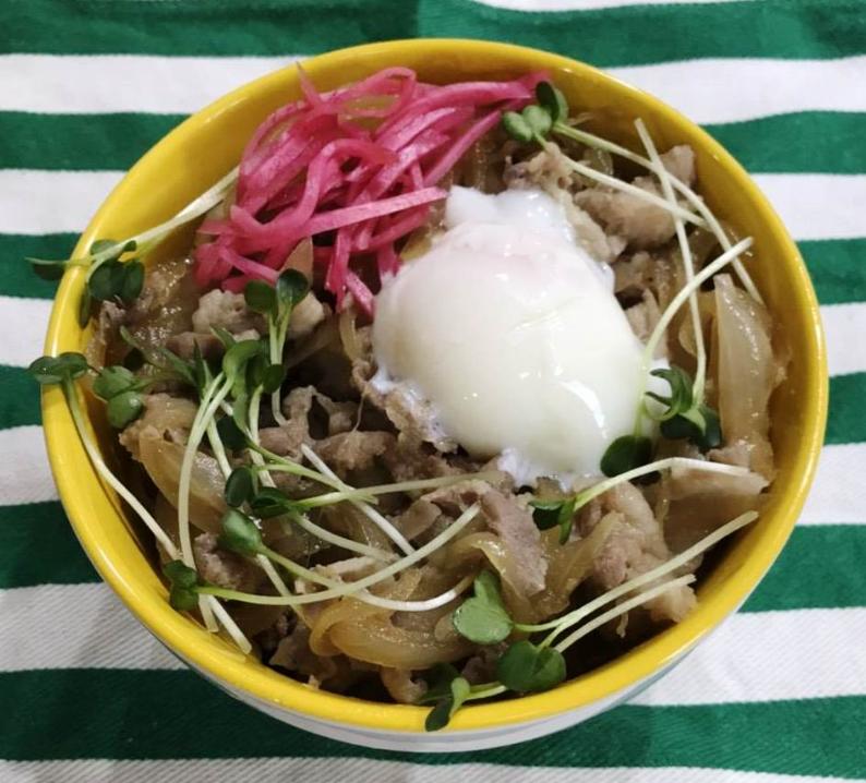 レンジで簡単豚丼
