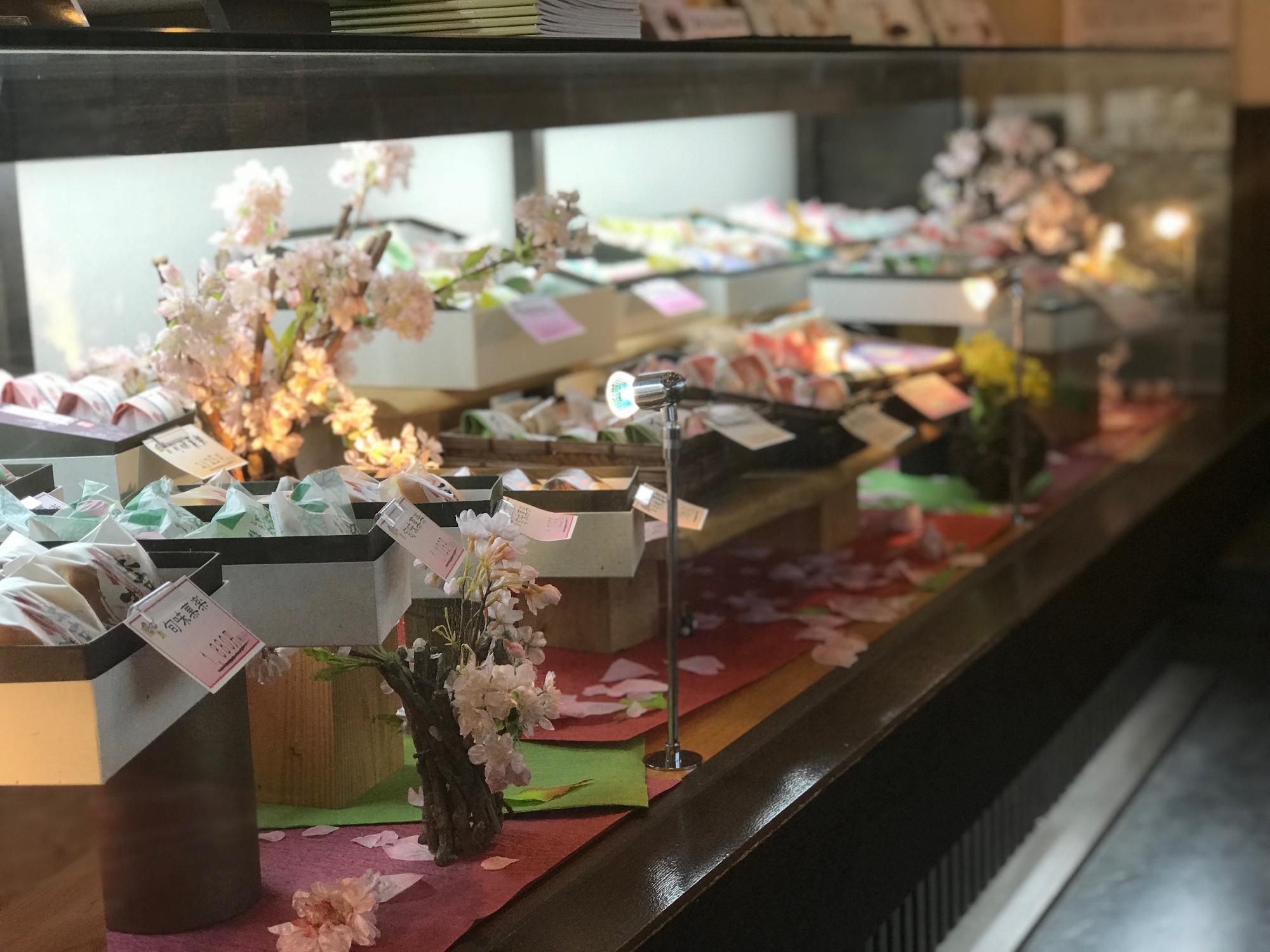 ショーケースの中の写真