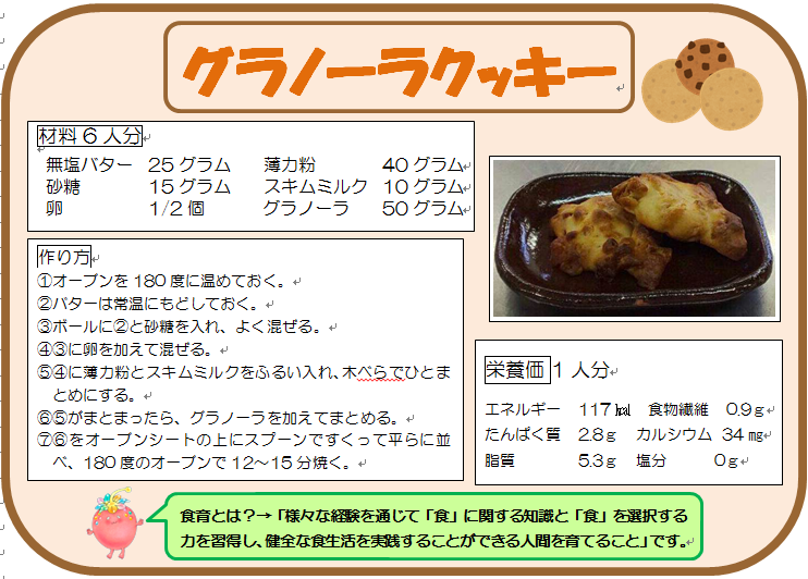 グラノーラクッキー