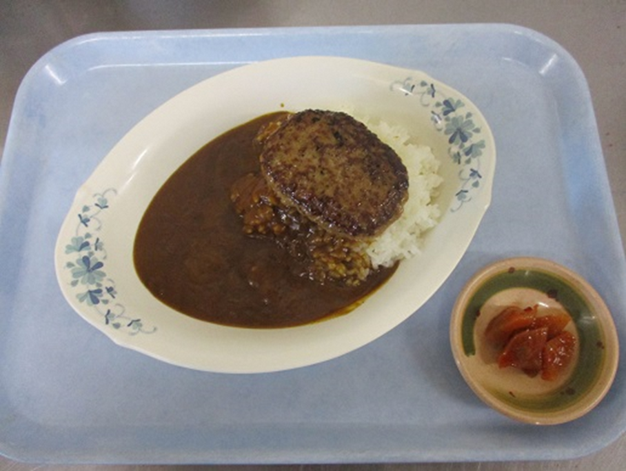 レストランハンバーグのせカレーライス