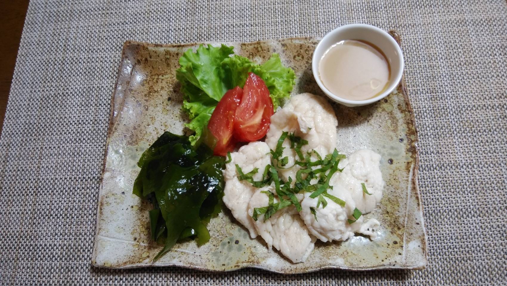 鶏ささみのくずたたき