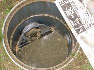 アクをすくっていった後の状態写真