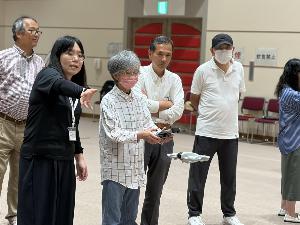 ドローン講座 体験の様子