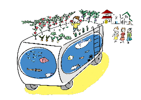 素材番号17-はんちゃん_自給自足カー