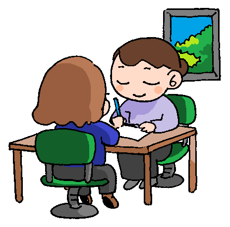 相談をしている人のイラスト