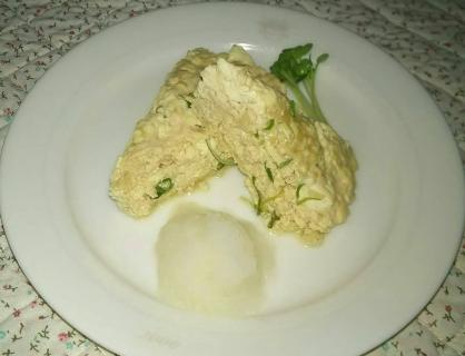 鶏と豆腐のレンチン蒸し