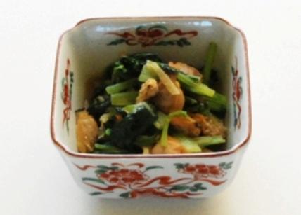 小松菜とあさりの炒め煮