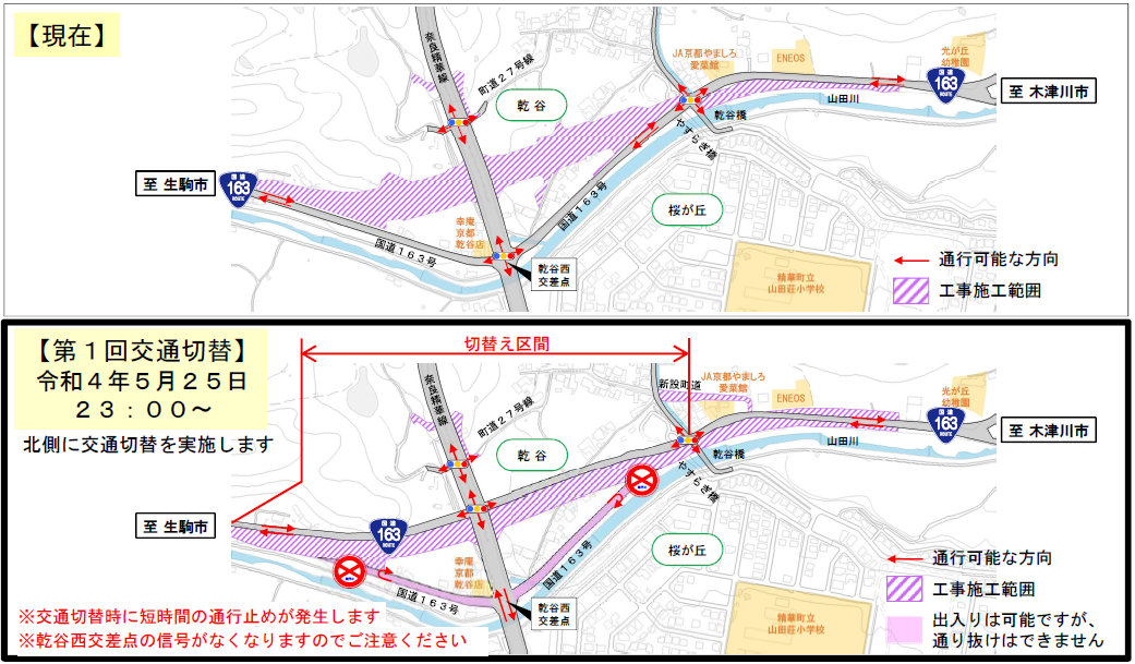 交通切替図