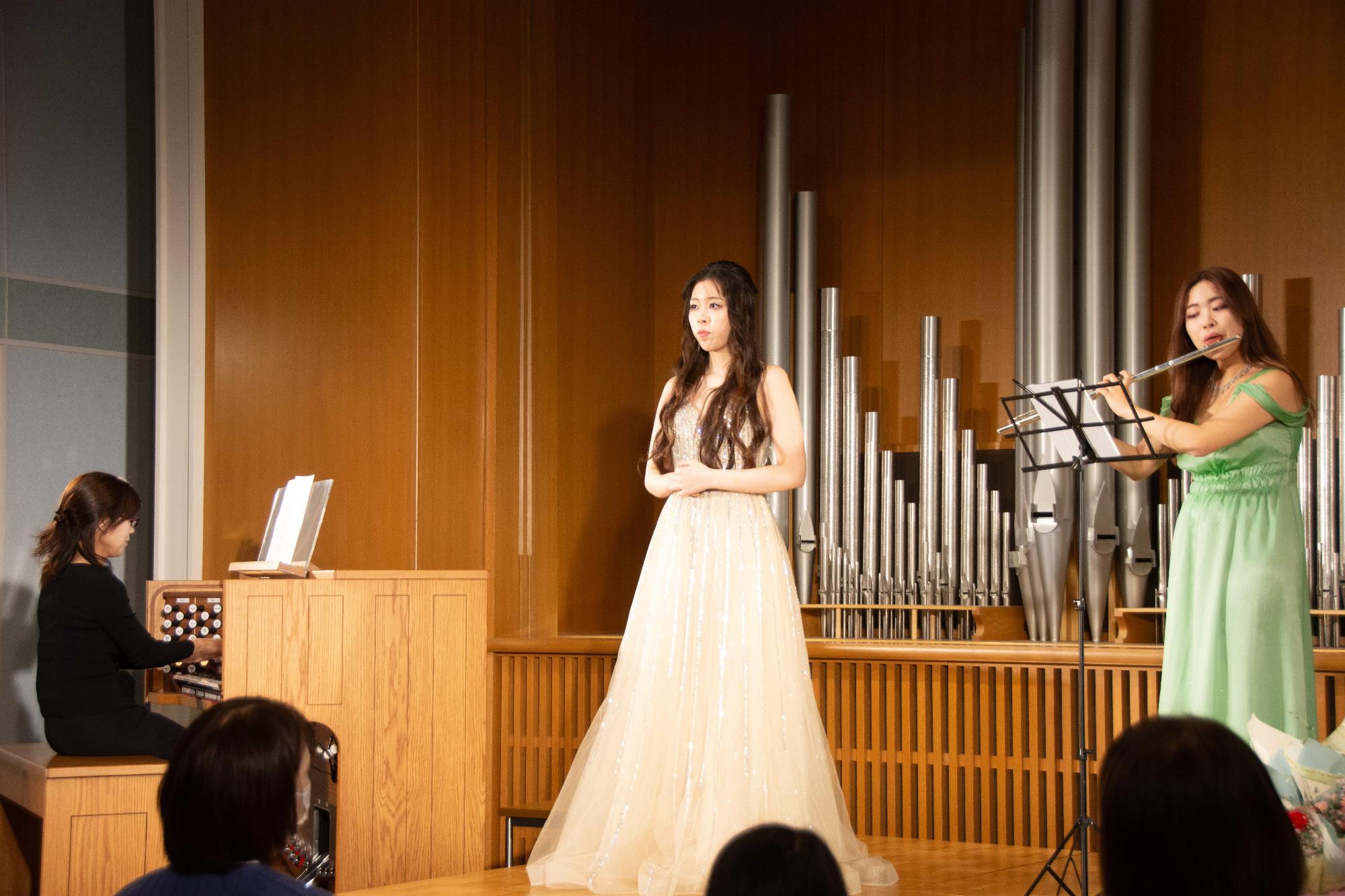 同志社女子大学協力公演の様子