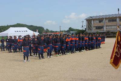 第30回精華町消防団操法大会（開会式）