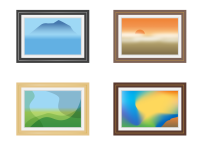 絵画のイラスト