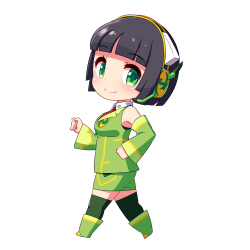 運動しているセイカちゃん