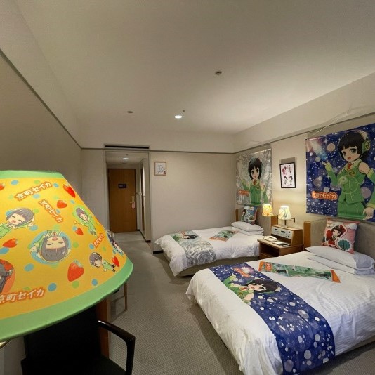 けいはんなプラザホテルに「京町セイカ」ルームが開設されています！