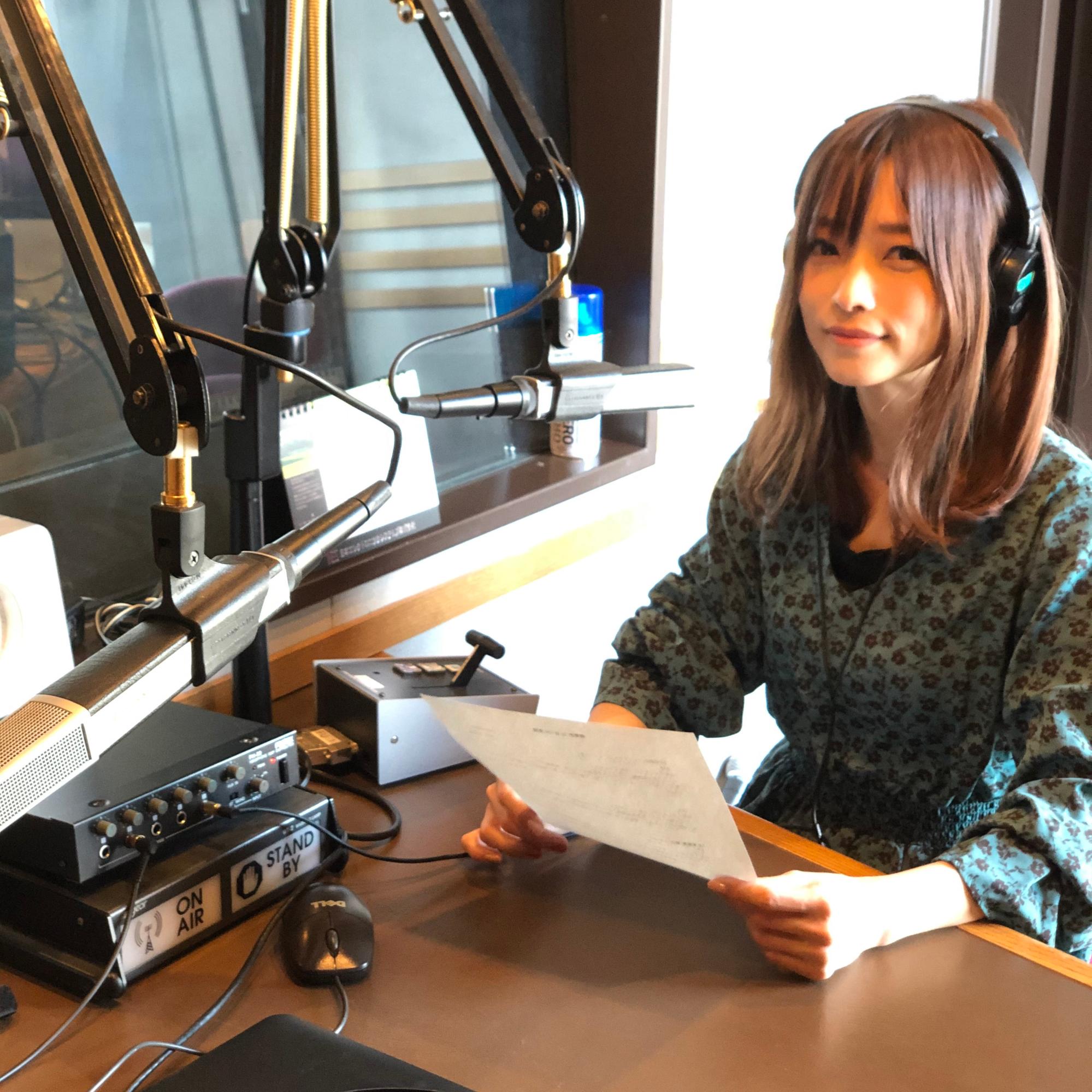 立花理香さんのCM収録の様子の写真