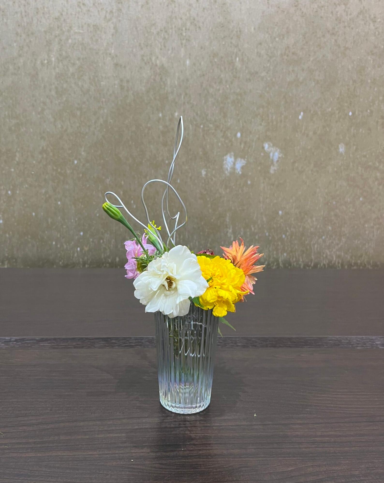 生け花の写真（詳細は【みんなでいけばな(申込制)】のリンク先に記載しています）